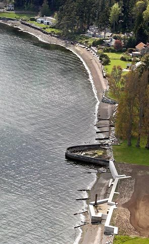 Local News Beaches suffer as walls go up Seattle Times Newspaper