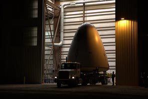 Blue Origin's Goddard space vehicle is towed from a hangar in Texas before its first test flight in November 2006. Amazon's Jeff Bezos created a private aerospace company called Blue Origin in 2000 to make space travel more affordable. 