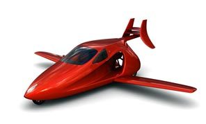 Concept model of flying car dubbed Switchblade 