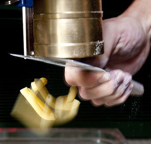 Top: At Il Corvo, chef and owner  Mike Easton makes three types of fresh pasta daily. Open weekdays for lunch only. 