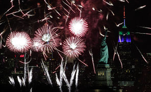 Fireworks kick off Super Bowl week in New York and New Jersey as lingering cold weather, and frequent snowstorms, are overshadowing the Seahawks and the Broncos.