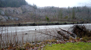With funding from the state, the Stillaguamish Tribe built a crib wall in 2006 to minimize the amount of sediment going into the North Fork of the Stillaguamish River in Snohomish County. 