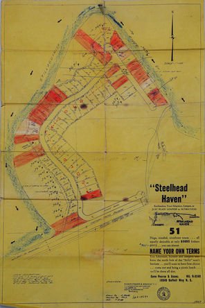  A copy of an old sales brochure for the Steelhead Haven development. 