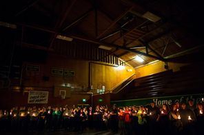 A candlelight vigil dedicated to the communities affected by the Highway 530 mudslide brought hundreds of people to the Darrington Community Center in April. Prayer has played a central role in the recovery of this community (population 1,362) where churches far outnumber taverns.