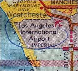 Map of LAX