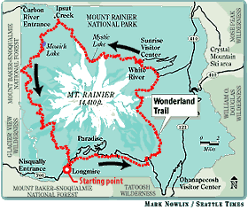 mount rainier trail map